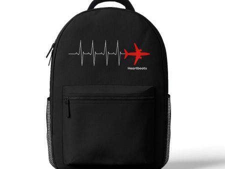 Aviation Heartbeats Designed 3D Backpacks For Sale