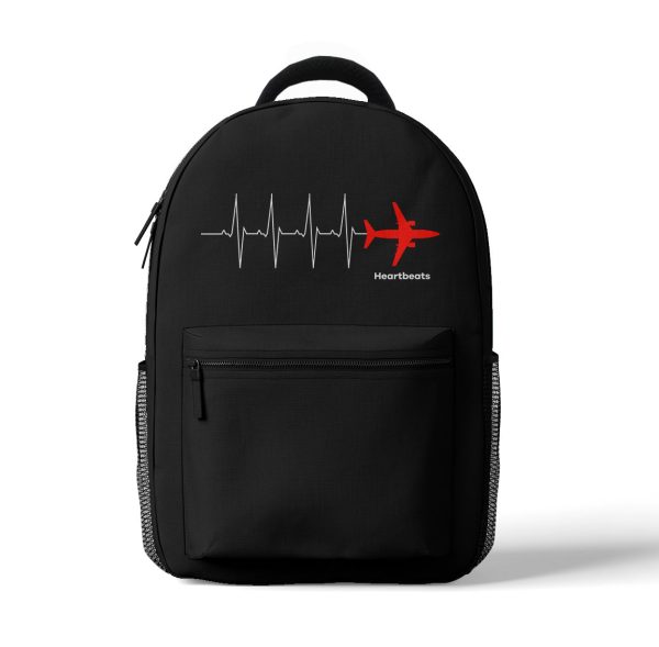 Aviation Heartbeats Designed 3D Backpacks For Sale