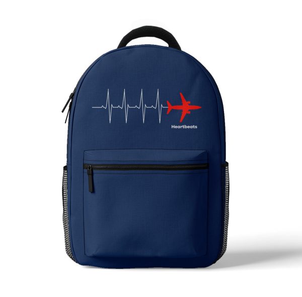 Aviation Heartbeats Designed 3D Backpacks For Sale