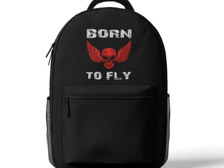 Born To Fly SKELETON Designed 3D Backpacks Sale