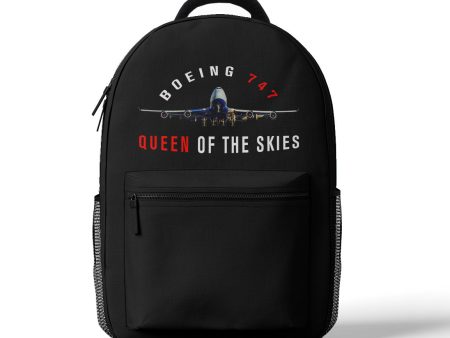 Boeing 747 Queen of the Skies Designed 3D Backpacks For Discount