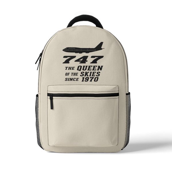 Boeing 747 - Queen of the Skies (2) Designed 3D Backpacks Fashion