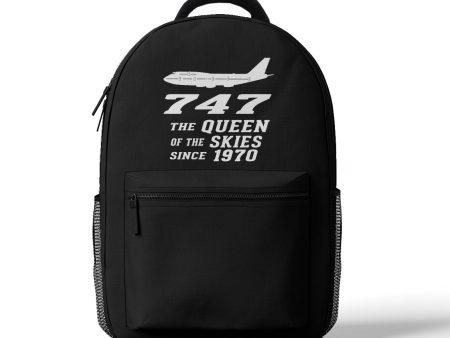 Boeing 747 - Queen of the Skies (2) Designed 3D Backpacks Fashion