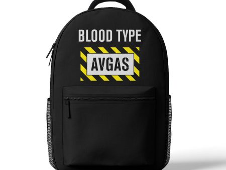 Blood Type AVGAS Designed 3D Backpacks Online Hot Sale