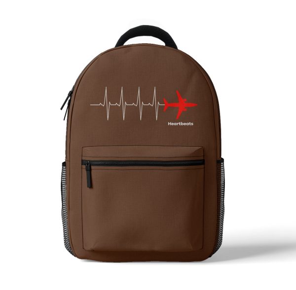 Aviation Heartbeats Designed 3D Backpacks For Sale