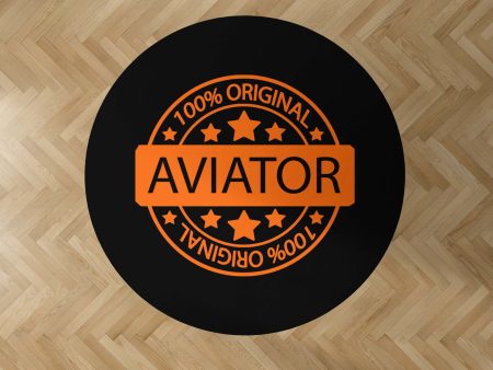 100 Original Aviator Designed Carpet & Floor Mats (Round) Hot on Sale