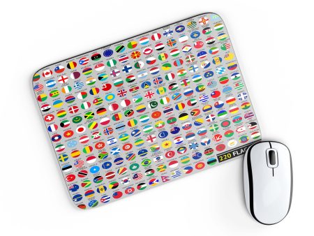 220 World s Flags Designed Mouse Pads For Sale