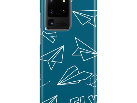 Paper Airplane & Fly-Green Samsung A Cases Supply